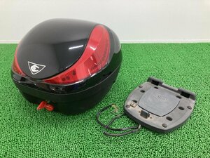 coocase製 トップケース 社外 中古 バイク 部品 クーケース V28 リアボックス LEDストップランプ 鍵・ベース付き 割れ欠け無し