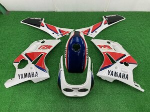 FZR250 外装セット 白/青/赤 ヤマハ 純正 中古 バイク 部品 2KR タンクカバー サイドカウル シートカウル コケキズ無し 割れ欠け無し