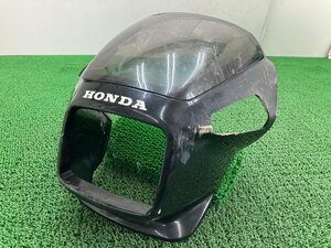 VT250F アッパーカウル 黒 KE7 ホンダ 純正 中古 バイク 部品 MC08 ビキニカウル 修復素材やカスタム素材に 品薄 希少品 車検 Genuine