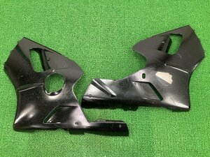 ZX-12R サイドカウル 左右 黒 カワサキ 純正 中古 バイク 部品 ZX1200A コケキズ無し 割れ欠け無し 修復素材に ペイント素材に