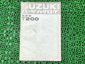 T200 パーツリスト 2版 スズキ 正規 中古 バイク 整備書 SUZUKI パーツカタログ 愛車のお供に 車検 パーツカタログ 整備書