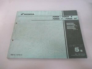  Forza S T ST parts list 5 version Honda regular used bike service book NSS250 A MF06-100 110 vg vehicle inspection "shaken" parts catalog service book 