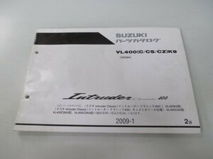 イントルーダークラシック400 パーツリスト 2版 スズキ 正規 中古 バイク 整備書 VK56A IntruderClassic400 VL400 C CS CZ