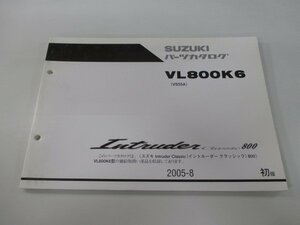 イントルーダークラシック800 パーツリスト 1版 スズキ 正規 中古 バイク 整備書 VL800K6 VS55A-100090～ UG