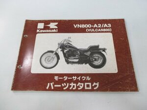 バルカン800 パーツリスト カワサキ 正規 中古 バイク 整備書 VN800-A2 A3 VN800AE VN800A VULCAN Hs 車検 パーツカタログ 整備書