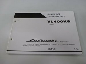 イントルーダークラシック パーツリスト 1版 スズキ 正規 中古 バイク 整備書 VL400K6 VK54A-102848～ iX 車検 パーツカタログ