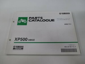 T-MAX パーツリスト 1版 ヤマハ 正規 中古 バイク 整備書 XP500 4B53 SJ08J hS 車検 パーツカタログ 整備書