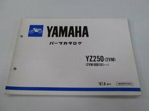 YZ250 パーツリスト ヤマハ 正規 中古 バイク 整備書 2VM 2VM-000101～整備に役立ちます sC 車検 パーツカタログ 整備書