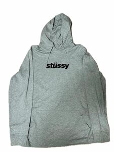 【早い者勝ち】Stussy パーカー 薄手 グレー