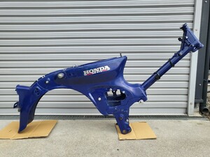 中古品 ホンダ スーパーカブ STD 書付 フレーム ブルー AA01 C50 キャブ車 ボルト付き 愛知県 豊川市 検 リトルカブ プレスカブ