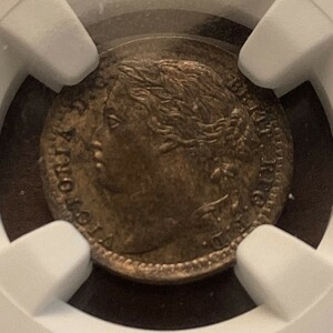 イギリス 1885 1/3ファージング 銅貨 MS63BN NGC 英国