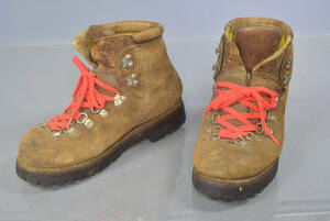 ◆中古品【重登山靴】茶色 革製品 メーカー不明 24.5cmくらい（3）
