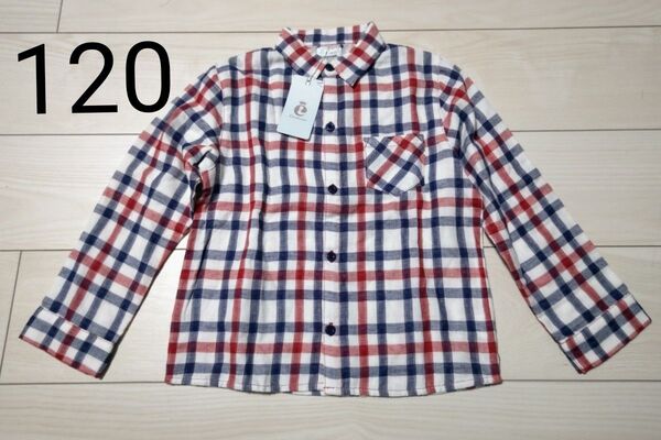 【新品】タグ付き コンビミニ 長袖シャツ 男の子 120