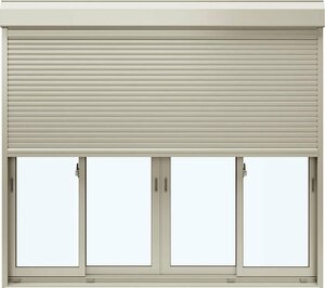 *[DIY] shutter есть aluminium + полимер составной рама эпизод NEO W2600×H2230 (25622-4) ручное управление скидка другой окно терраса 4 листов .