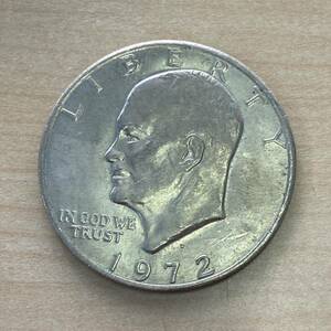 【TH0503③】 海外 硬貨 アメリカ リバティコイン 1ドル硬貨 1枚 1972年 古銭 外国銭 キズあり 汚れあり コレクション