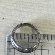 【T0516②】925刻印 シルバー SILVER silver リング 指輪 アクセサリー 約5.8g_画像6