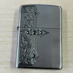 【TN0515】ZIPPO Zippo ジッポー ジッポ ライター 喫煙具 十字架 クロス 着火未確認