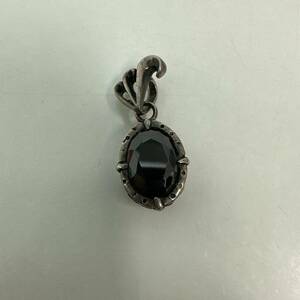 [TS0520]925 stamp stone attaching top 8.4g onyx SILVER silver precious metal accessory pendant ornament 