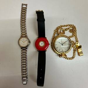 【TM0528】ジャンク 時計 3点 まとめ売り 腕時計 懐中時計 レトロ アンティーク コレクション ファッション小物 服飾小物