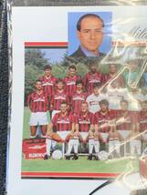 【TH0503】ACミラン ポストカード サッカー soccer 1989/90 アンティーク コレクション 印刷物 絵葉書 カード_画像2