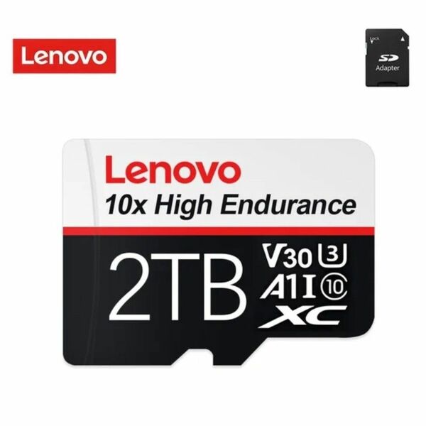 Lenovo防水マイクロtf SDカード アダプター付きメモリーカード 2TB