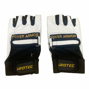 [ outlet ] IROTEC( I ro Tec )lifting glove white [M size ] bench Press barbell dumbbell training goods 