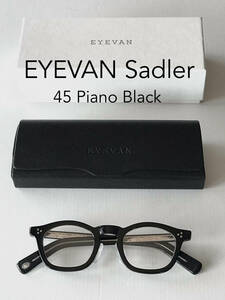 EYEVAN Sadler 45 アイヴァン サイズ ピアノブラック 新品未使用 非売品 トートバッグ 付き 早い者勝ち！匿名発送 送料無料