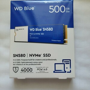 500GB WD SSD NVMe Blue Western Digital 未開封新品　ウェスタンデジタル社