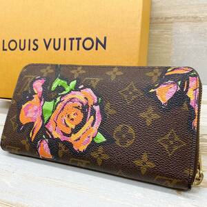 入手困難 LOUIS VUITTON ルイヴィトン 長財布 ラウンドファスナー モノグラムローズ 花柄 M93759レザー レディース ジッピーウォレット 