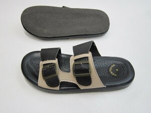 SALE*62%OFF~ New Horse foot bed whole surface Raver double belt Fit [ gentleman men's ]Me sandals black BG 26.0cm/L 4ka