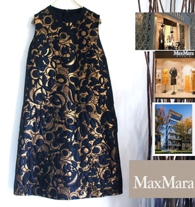  beautiful goods /MAXMARA/ Max Mara / summer Jaguar do/ equipment ornament embroidery One-piece /.20 weak 