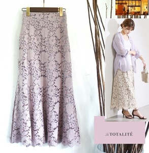  tag attaching /La TOTALITE/ La Totalite total pattern lavender pink / total race maxi long skirt /16,500 jpy 