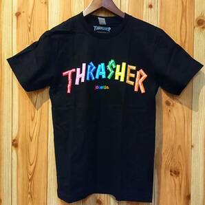 スラッシャー（THRASHER）・スケーター系Ｔシャツ・新品・入荷・Ｌサイズ・黒・格安特価：５