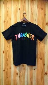 スラッシャー（THRASHER）・スケーター系Ｔシャツ・新品・入荷・Ｌサイズ・黒・格安特価：５