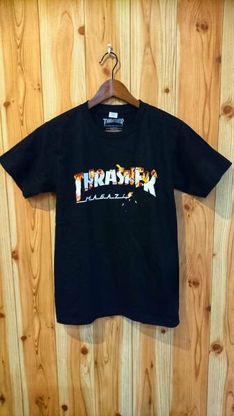 スラッシャー（THRASHER）・スケーター系Ｔシャツ・新品・入荷・Ｌサイズ・黒・激安超特価・⑦