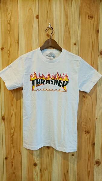 THRASHER（スラッシャー）・スケーター系Ｔシャツ・新品・入荷・ＸＬサイズ・白・即決・⑥