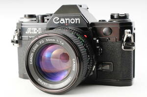 Canon キャノン AE-1 Program Black Film Camera + New FD 50mm f1.4 Lens J383A