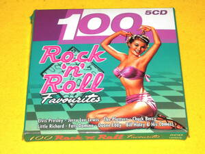 100 Rock 'n' Roll Favorites 5CD オールディーズ ロックンロール 100曲収録 5枚組CD エルヴィス・プレスリー チャック・ベリー ほか