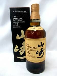 1円～ 未開栓 箱付き サントリー YAMAZAKI 山崎 SINGLE MALT WAHISKY ウイスキー 12年 700ml