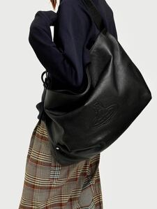 1 иен старт![ прекрасный товар ]Vivienne Westwood vi vi a сумка на плечо сумка портфель кожа наклонный .. возможно черный 