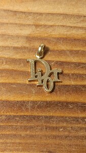 Dior Logo necklace top only Christian Dior retro accessory necklace pendant top present condition goods 