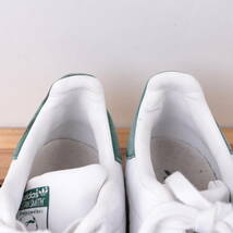 z2111 アディダス スタンスミス US7 25.0cm/白 ホワイト グリーン ベージュ adidas STANSMITH メンズ ユニセックス スニーカー 中古_画像7