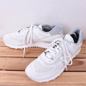 z2637[574] New balance US9.5 27.5cm/ белый белый серый newbalance мужской спортивные туфли б/у 