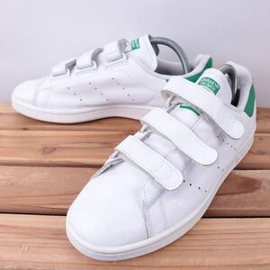 z2201 アディダス スタンスミス コンフォート US7 25.0cm/ホワイト adidas STAN SMITH CF ベルクロ メンズ ユニセックス スニーカー 中古