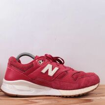 z2377【530】ニューバランス US8 26.0cm/赤 レッド オフホワイト newbalance メンズ スニーカー 中古_画像5