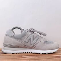 z2380【574】ニューバランス US7 25.0cm/灰 グレー newbalance メンズ ユニセックス スニーカー 中古_画像5