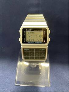  б/у наручные часы CASIO DATABANK Casio Data Bank DBC-611 цифровой 1980 годы производство [ сокровище *. магазин товар * retro ] кварц (4.24)