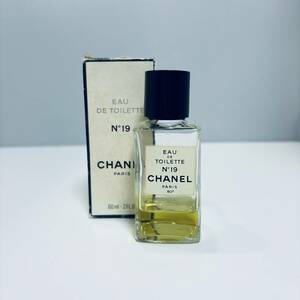 K0760 CHANEL NO19 EDT シャネル 19 60ml 残量たぶん20％