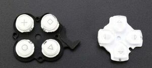* free shipping * PSP3000 button set 10 character key 0^*× white White white color interchangeable goods 