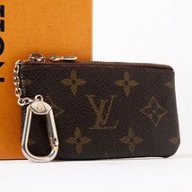 1円 ■美品■ LOUIS VUITTON ルイヴィトン M62650 モノグラム ポシェット クレ コインケース コインパース 小銭入れ ブラウン系 R-32_画像1